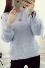 Load image into Gallery viewer, Women Candy Colors Sweaters Fashion Autumn Winter Warm Mohair