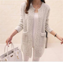 Load image into Gallery viewer, 2020 Hot Women Spring Autumn Long Cardigan Sweater Coat Female Fashion Long Sleeve Crochet Girl Knitted Jacket Tops