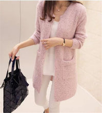 Load image into Gallery viewer, 2020 Hot Women Spring Autumn Long Cardigan Sweater Coat Female Fashion Long Sleeve Crochet Girl Knitted Jacket Tops