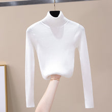 Load image into Gallery viewer, Autumn Winter Women Knitted Turtleneck Sweater Soft Casual Jumper Fashion Slim Femme Elasticity Sweater Top Newest
