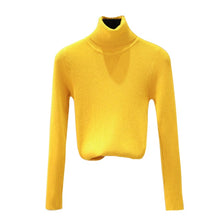 Load image into Gallery viewer, Autumn Winter Women Knitted Turtleneck Sweater Soft Casual Jumper Fashion Slim Femme Elasticity Sweater Top Newest
