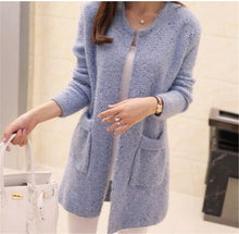 Load image into Gallery viewer, 2020 Hot Women Spring Autumn Long Cardigan Sweater Coat Female Fashion Long Sleeve Crochet Girl Knitted Jacket Tops
